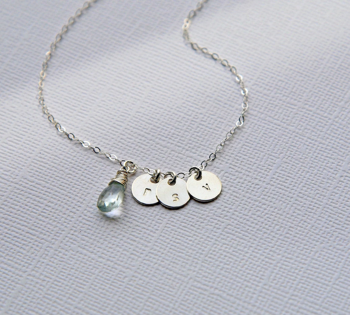 Add an Initial Charm Sterling Silver Charm Stamped Initial Etsy