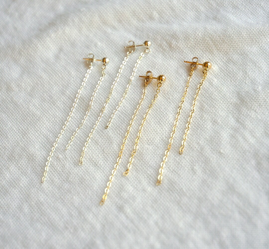 Single Chain Medium Earrings main image 1