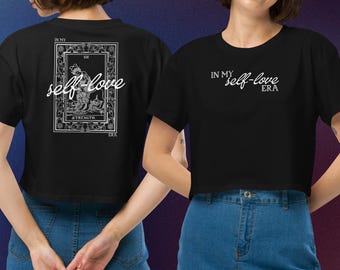In My Self-Love Era Strength Tarot Card Crop Top