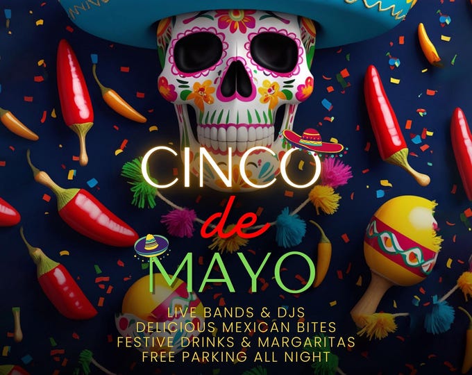 Cinco De Mayo Flyer Template: Editable Mexican Party Poster (Digital Download)