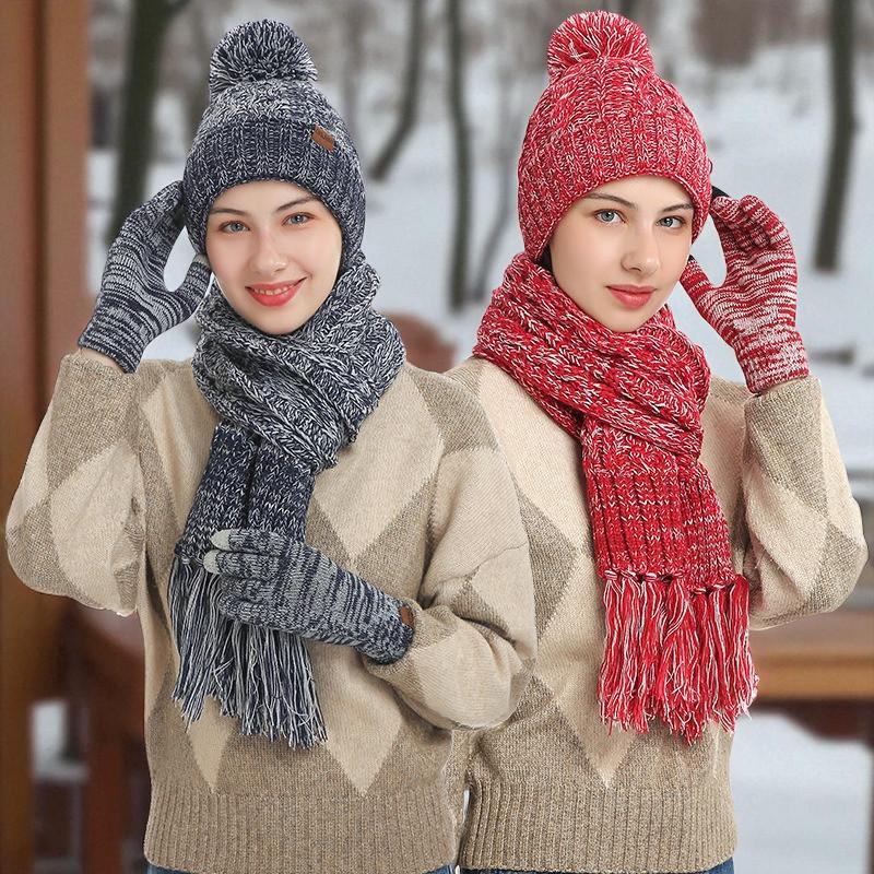 Three piece knit set