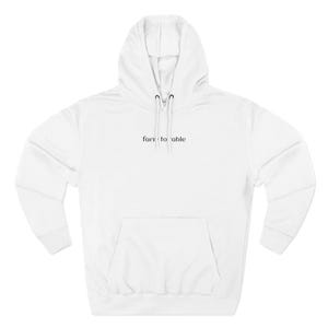 Three-Panel Fleece Hoodie