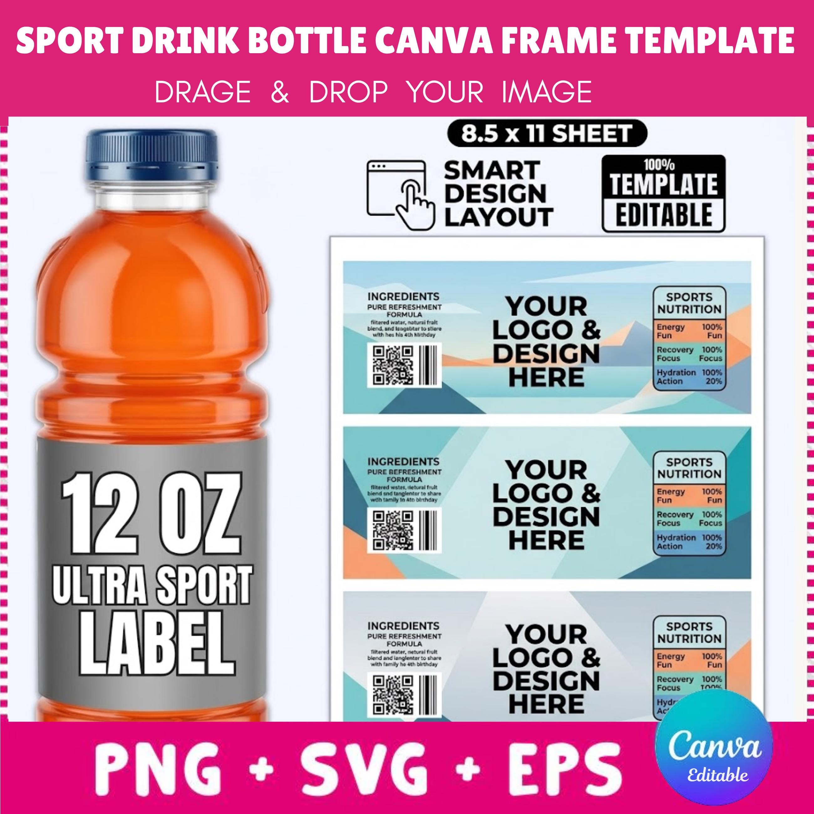 Image 1 for Drink Bottle Label Template