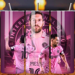 Lionel Messi Tumbler Wrap PNG | Endast 20oz smal digital fil – direkt nedladdning