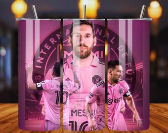 Lionel Messi Tumbler Wrap PNG / 20 oz Solo file digitale sottile - Download immediato