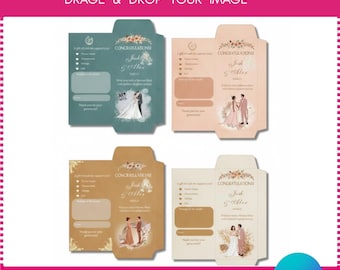 Wedding Money Envelope Template | Editable Cash Gift Envelope (Digital Download)