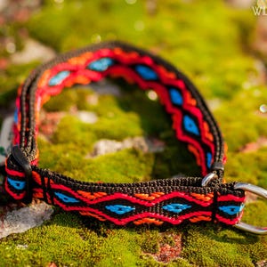 Martingale dog collar | Adjustable slip-on Martingale dog collar-semi-tightening Martingale collar-training dog collar | Black ornament