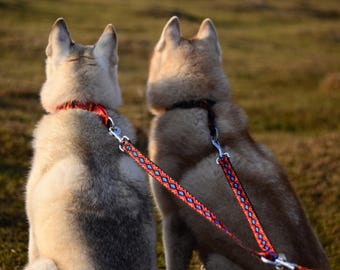 Two dog lead, Leash coupler, Dual dog leash, Split lead, Double dog leash for two dogs.Double Leash Connector | Multifunctional Leash