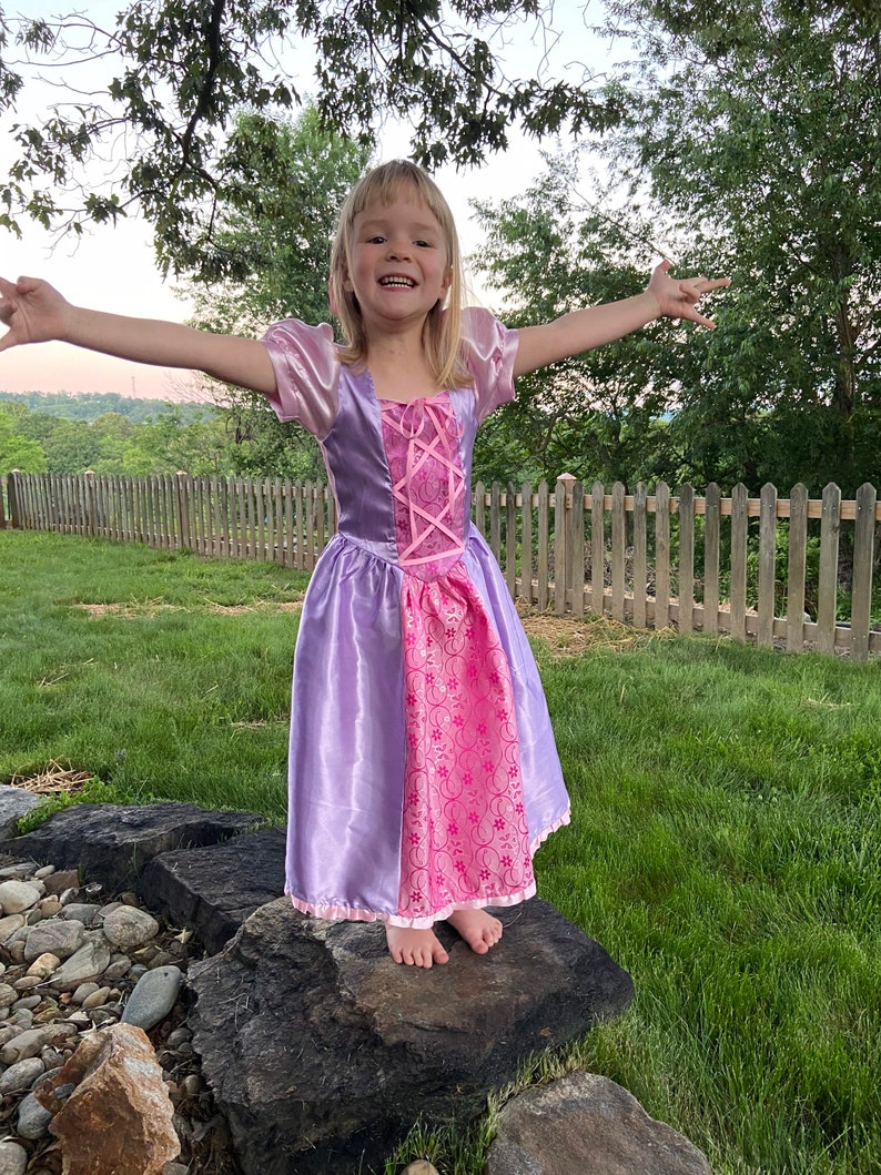 Größe 5 lila rosa Rapunzel Prinzessin Kleid Kostüm | Etsy