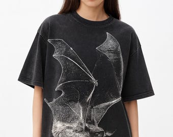 Gothic Bat T-Shirt XXL Print