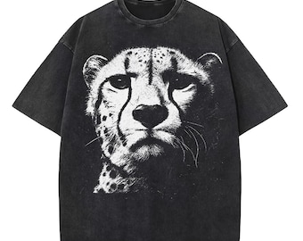 Cheetah Wildlife Graphic T-Shirt T-Shirt XXL Print