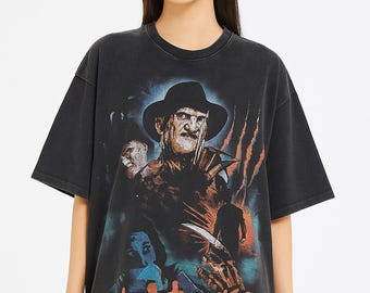 Freddy Krueger-T-shirt met XXL-print