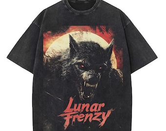 Werewolf Horror Halloween T-Shirt T-Shirt XXL Print