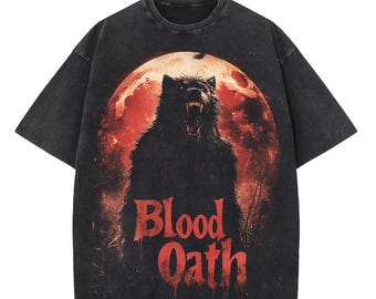 Werewolf Horror Halloween T-Shirt T-Shirt XXL Print