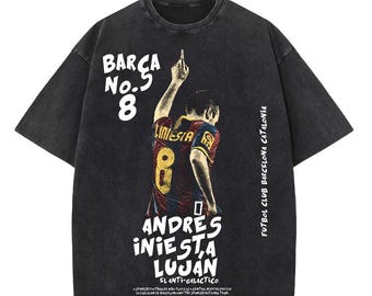 Andres Iniesta T-Shirt T-Shirt XXL Print