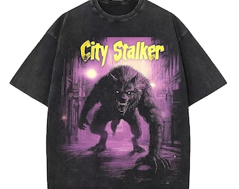 Camiseta de Halloween com estampa de lobisomem - Tamanho XXL