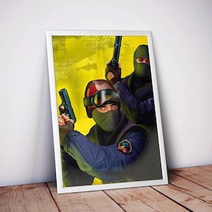 Counter-Strike 1.5 Poster | Video Game Poster | High Quality Matte Print | Classic FPS Wall Art | Tactical Shooter Decor | Free USA Shipping
