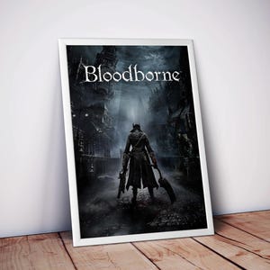 Bloodborne Poster | Video Game Poster | High Quality Matte Print | Gothic Horror Gaming Wall Art | Dark Fantasy Decor | Free USA Shipping