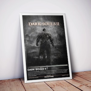 Dark Souls 2 Poster | Video Game Poster | 4 Colors | High Quality Matte Print | Dark Fantasy RPG Wall Art | Gamer Gifts | Free USA Shipping