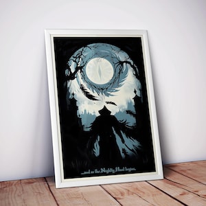 Bloodborne Artwork | Video Game Poster | High Quality Matte Print | Gothic Horror Gaming Wall Art | Dark Fantasy Decor | Free USA Shipping