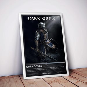 Dark Souls Poster | Video Game Poster | 4 Colors | High Quality Matte Print | Dark Fantasy RPG Wall Art | Gamer Gifts | Free USA Shipping