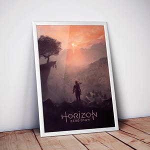 Horizon Zero Dawn Poster | Video Game Poster | High Quality Matte Print | Open World Gaming Wall Art | Adventure Decor | Free USA Shipping
