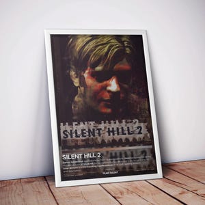 Silent Hill Poster | Videospiel Poster | 4 Farben | Hochwertiger Mattdruck | Survival Horror Wandkunst | Gamer Geschenke | Kostenloser USA Versand