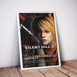 Silent Hill 3 Poster | Videospiel Poster | 4 Farben | Hochwertiger Mattdruck | Survival Horror Wandkunst | Gamer Geschenke | Kostenloser USA Versand