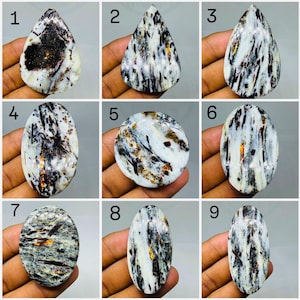 Astrophyllite Top Grade Quality 100% Natural Astrophyllite Cabochon Loose Gemstone For Making Jewelry