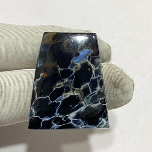 AAA+ quality blue pietersite cabochon pietersite gemstone natural cabochon fancy shape pietersite cabochon   SIZE &gt;&gt; 36x29x6mm