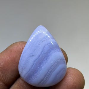 Cabujón de ágata azul encaje de calidad AAA, peso 39 quilates, tamaño 30 x 24 x 7 mm.