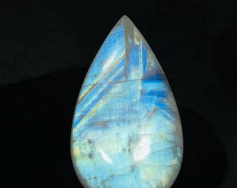 Rainbow Moonstone Cabochon: Oval Gemstone for Jewelry Making (45X25X8mm, 71ct