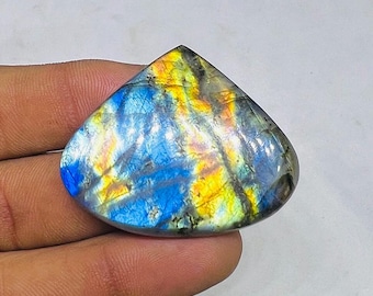 Flitsende spectrolietcabochon | Veelkleurige labradoriet voor het maken van sieraden