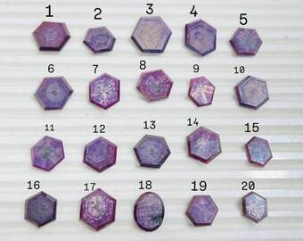 100% Natural Ruby Gemstone, Step Cut Hexagon for Jewelry Making