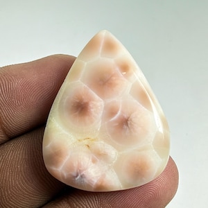 Good Quality Natural Thomsonite Cabochon Rare Pattern Loose Gemstone India SIZE 35X26X6MM WEIGHT 35 CARAT