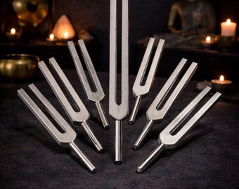 ソルフェジオ 音叉 9本セット（無加重） - Etsy 日本