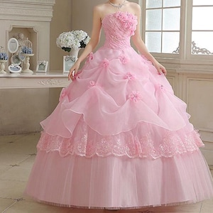 Pink Prom Dress Adult - Etsy