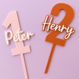 Custom First Birthday Cake Topper, Acrylic Cake Topper, Custom Cake Topper, Smash Cake Topper, First Birthday Decor, One Cake Topper