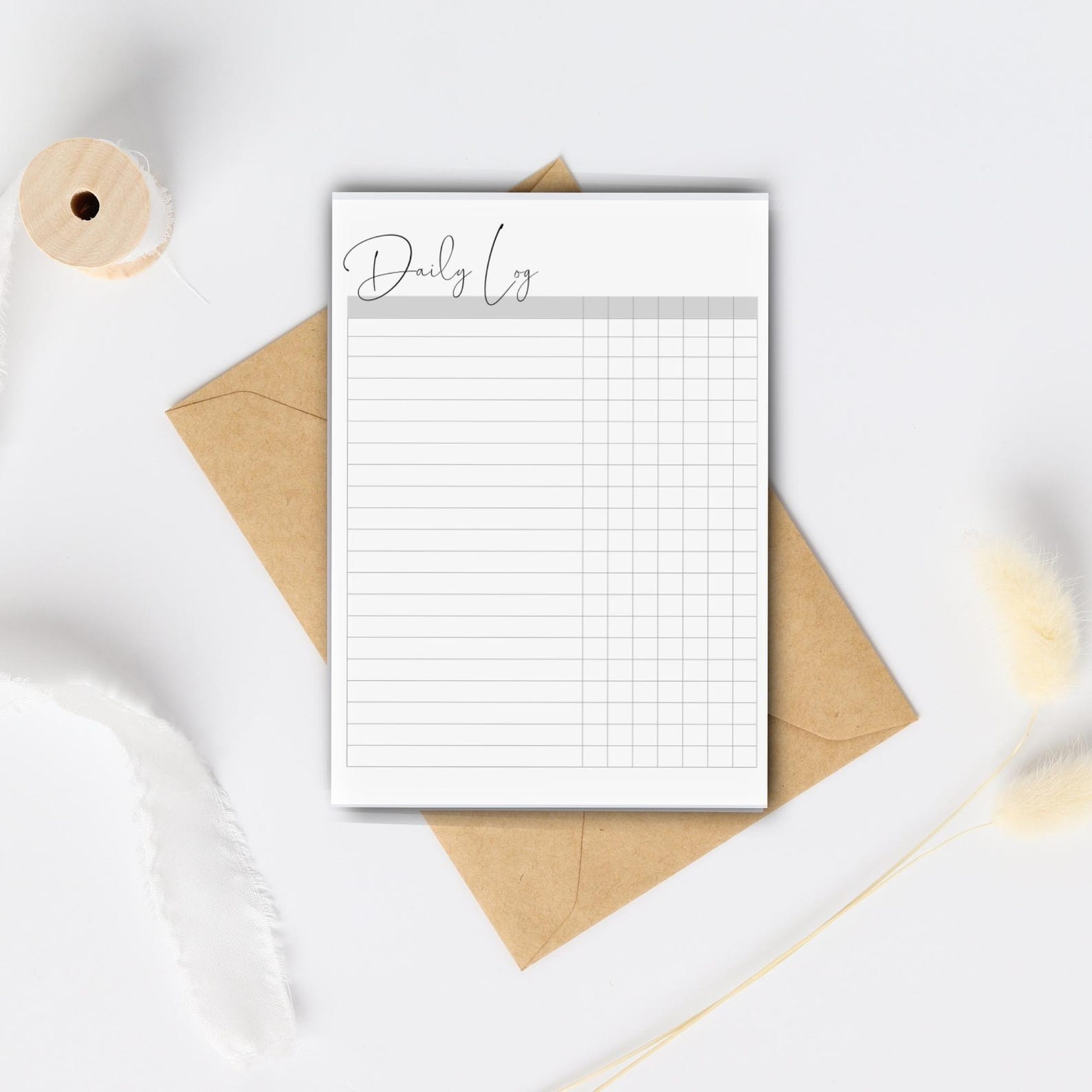 Editable Daily Log Templates: Printable Checklists & Canva Trackers ...