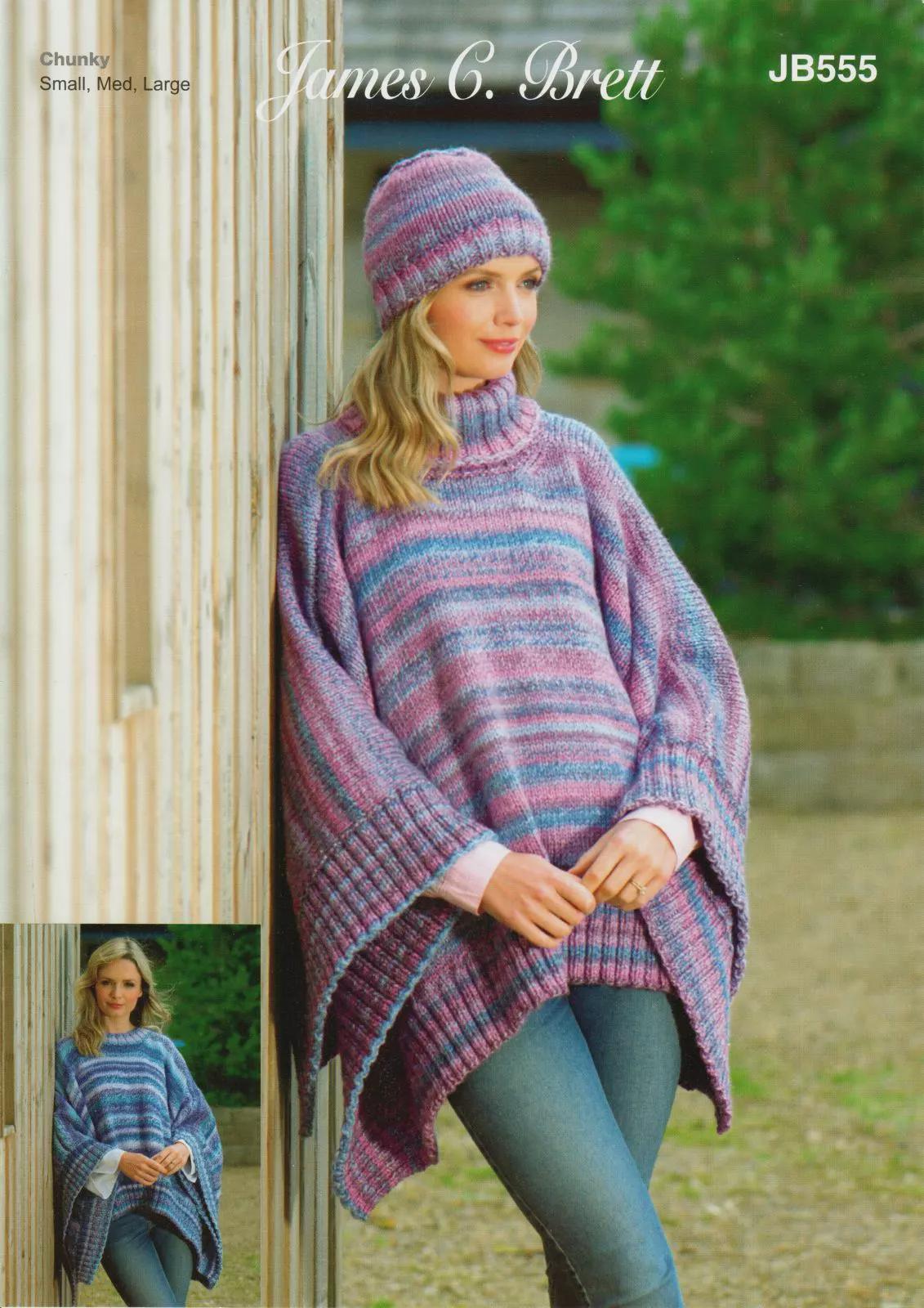 James C Brett Chunky Cardigan Pattern Leaflet