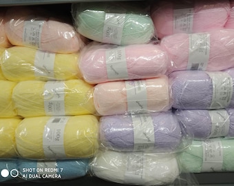 James C Brett Shimmer Super Soft Baby Double Knitting Wool Yarn 5x100g Knäuel Stricken & Häkeln