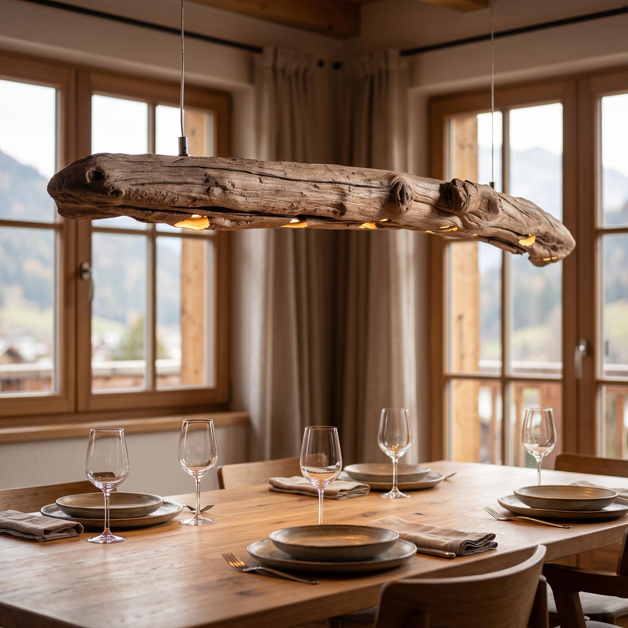 Driftwood Linear Chandelier - Etsy