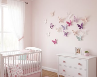 12 Pièces PVC 3d Papillon Décoration Murale Mignon... - Grandado