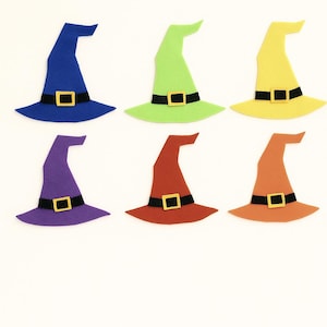 Vilten verhalenset heksenhoed: interactief flanelbord speelgoed