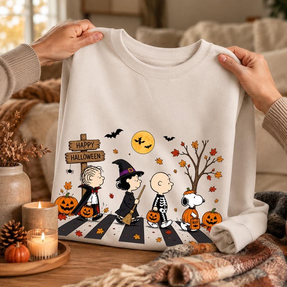 The Beagles Halloween PNG, Vintage Beagle Snoopy Halloween Design, Spooky Snoopy Season PNG, Friends Halloween Sublimation (Digital File)
