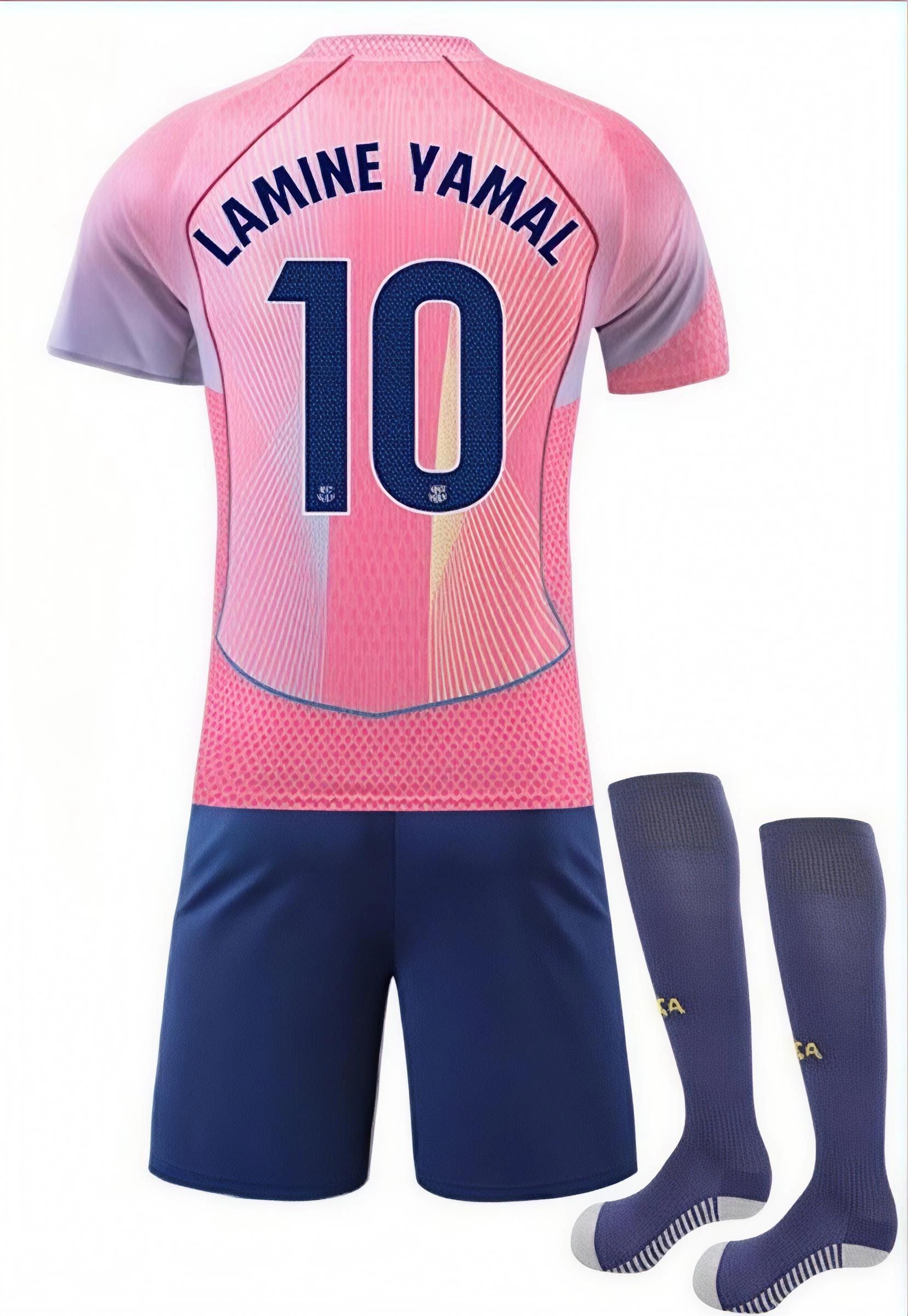Lamine Yamal 10 Barcelona Trikot 25-26 Away Jersey Premium Kids