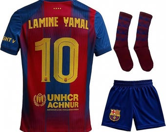 Lamine Yamal 10 Barcelona Trikot 25-26 Jersey Premium Kids and Adult