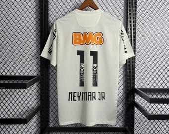 Neymar Jr Retro Santos Trikot 2012 Camiseta Premium Niños y Adultos