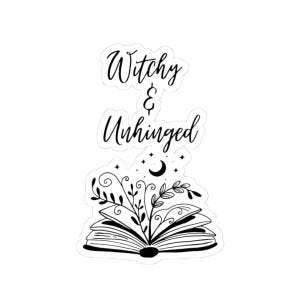 Witchy Stickers for Book Lovers, Magical Decor, Laptop Decor, Gift for Her, Journal Accessories