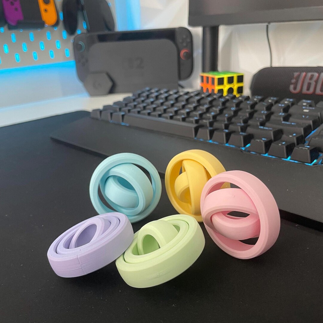 Gyro Fidget Toy: Focus and Stress Relief Desk Toy (work,study ,travel ...